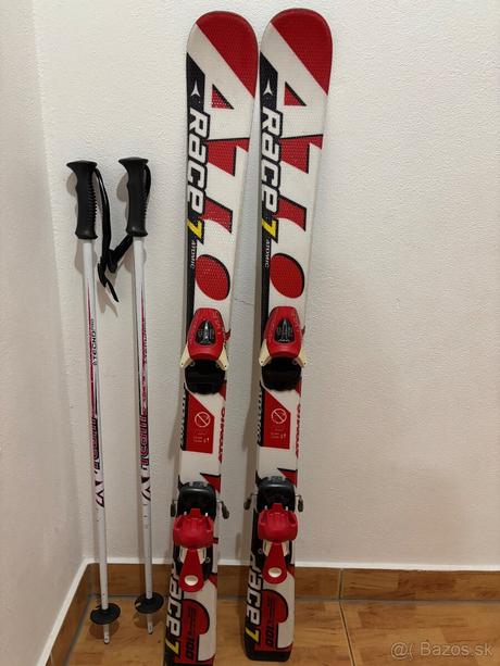 Lyže, lyžiarky, paličky, 90-99 cm