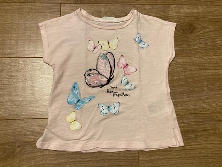 Tricko s motylikom, h&m,98