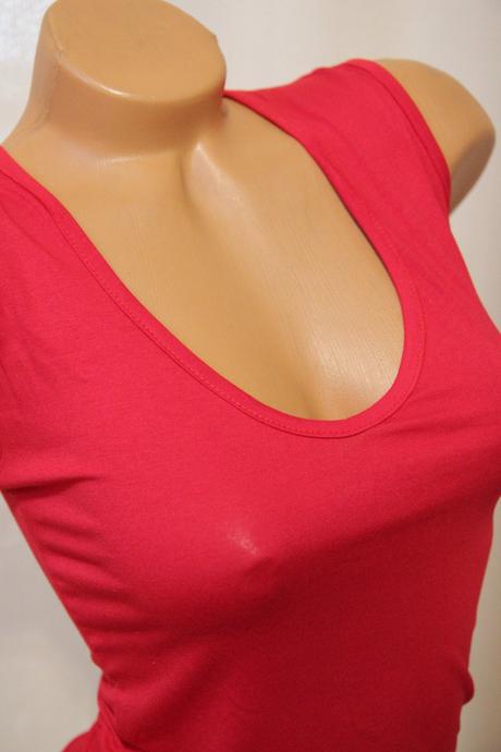 Červený body top, s, s