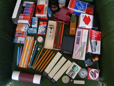 Retro kancelárske potreby 70 - 80 roky,