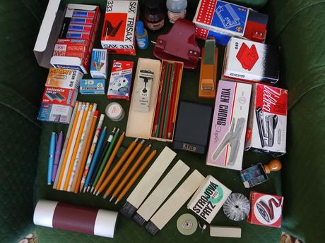 Retro kancelárske potreby 70 - 80 roky,