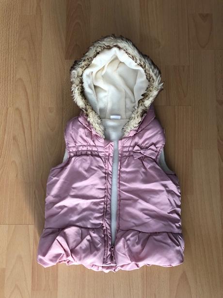 Ružová vestička s kožušinkou, f&f,86