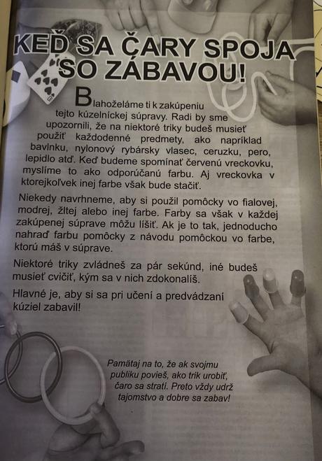 Sada pre deti -kúzla, 