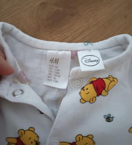 Pyžamko dupačky macko pu, disney,56