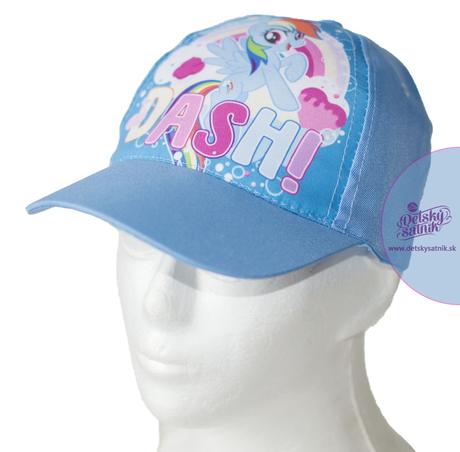 Dievčenská bledo-modrá šiltovka môj malý pony, 104 - 140
