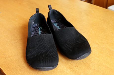 "látkové" balerínky skechers, skechers,40