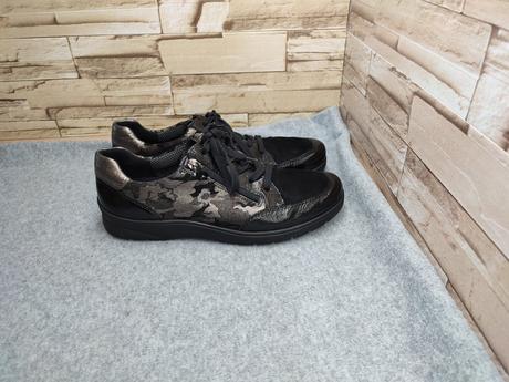 Ara 41,5 - dámske kožené čierne tenisky, ara,41