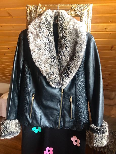 Koženková bunda, koženka l, xl, xl