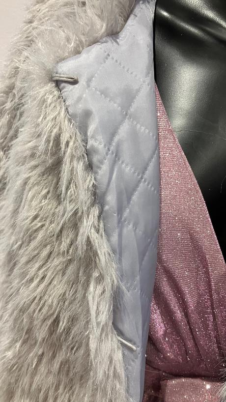 Dámsky huňatý kabát, l / m / xl