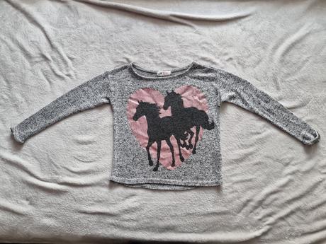 Tričko kone, h&m,140