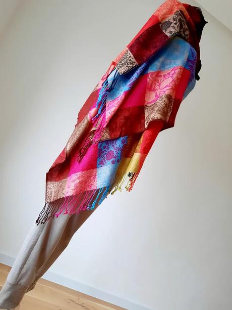 Pashmina kašmír s hodvábom, xxxl