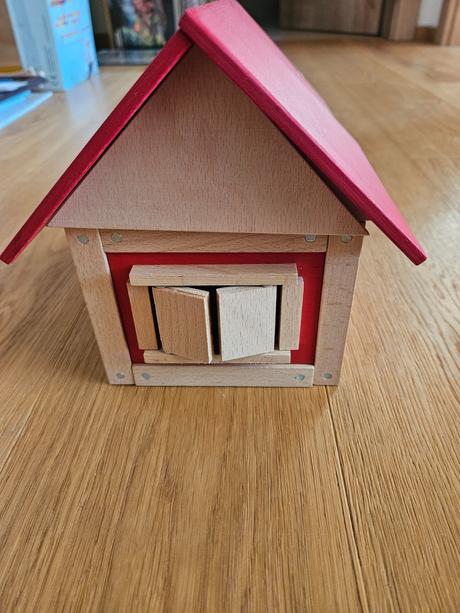 Drevena magneticka stavebnica tosa dvojdomcek,