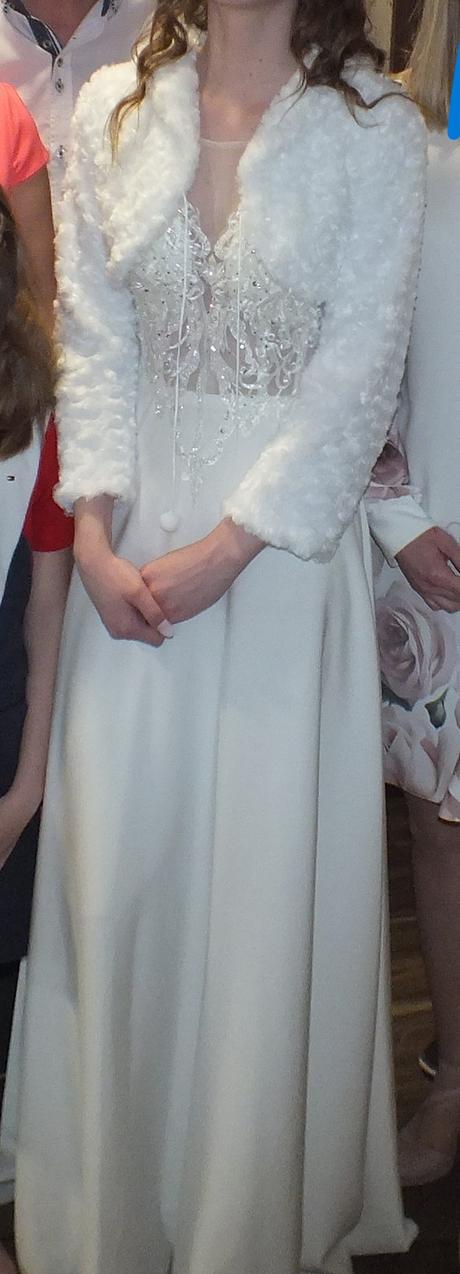 Biele spoločenské šaty, xs