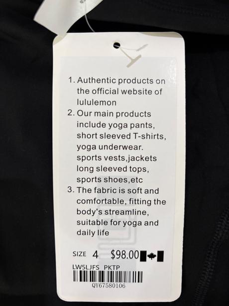 Lululemon legíny, xs
