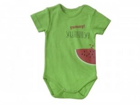 Body s krátkym rukávom melónik 80 2 ks, 80