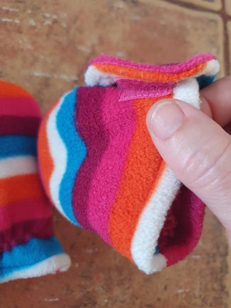 Prvé rukavičky - flísové, h&m,80