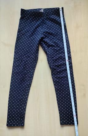 Bodkované legíny, h&m,128