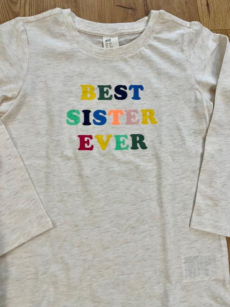 Tricko best sister - h&m 104, h&m,104