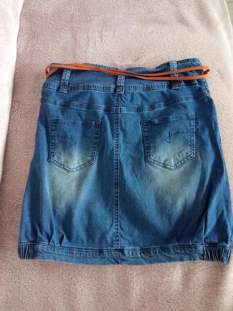 Riflové sukňa, bonprix,36