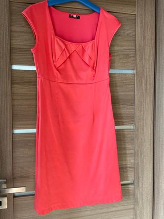 Ruzove/cyklamenove spolocenske saty, 36