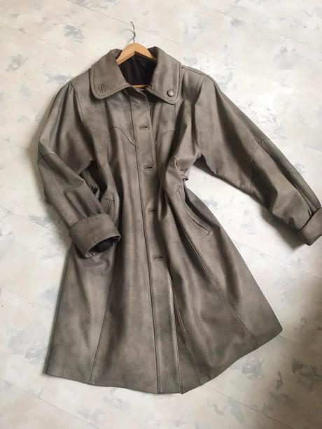 Kožené zateplené paleto, xl