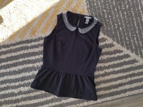 Top s trblietavým golierikom, h&m,36
