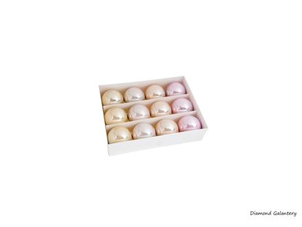 Gule - sklenené - mix- 80 mm - 12 kusov,