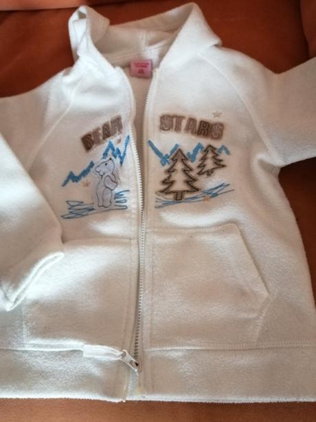 Detska mikina biela, cactus clone,92