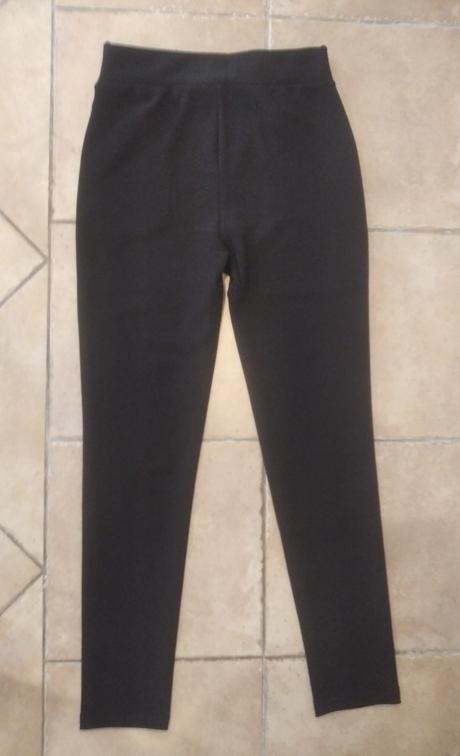 Leginove nohavice s eko kozou, m