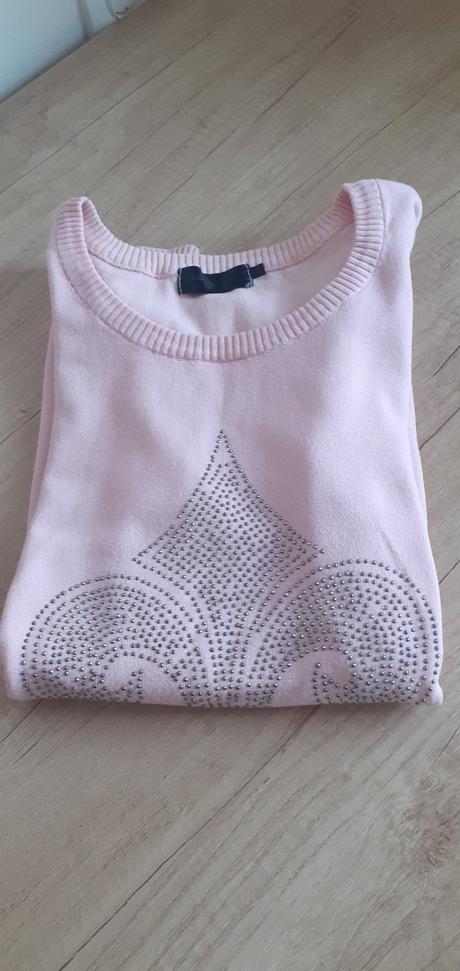 Ružový pulóver, bonprix,l