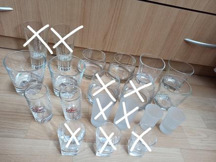 Poldecaky a poháre na alkohol, 