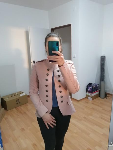 Bunda z imitácie semišu, m