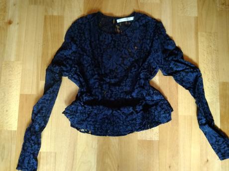 Zara čipkovaný top, zara,s