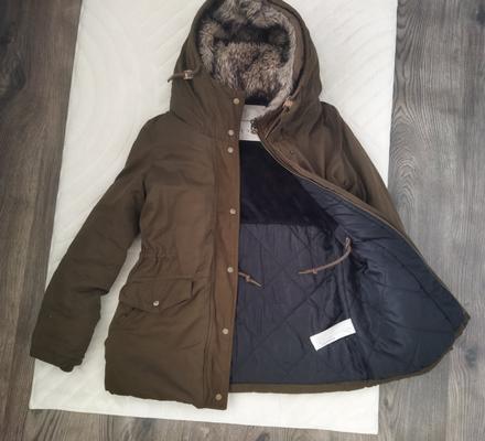 Predĺžená zimná bunda s/m, pull&bear,s