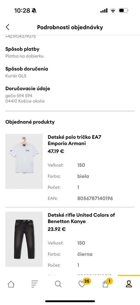 Triko ea7, armani,152