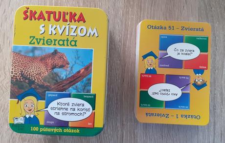 Škatuľka s kvízom zvieratá - spoločenská hra 9+, 
