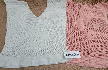 Háčkovaný top 2x, s