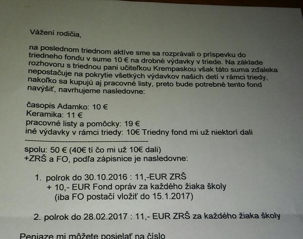 Základná škola - výdavky tretiaka