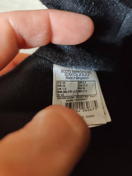 Detské zimné čižmy, quechua,34
