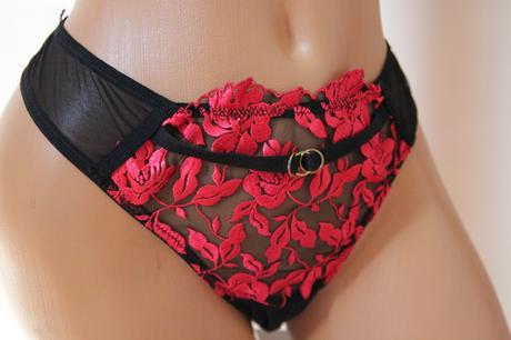 Čierno červené nohavičky xl, xl