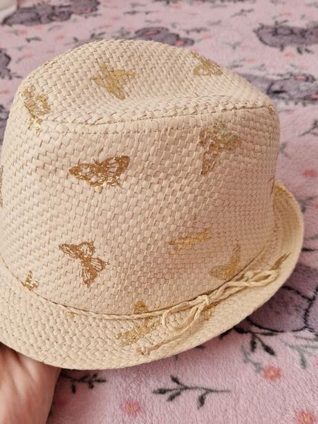 Klobúčik "motýliky", h&m,92