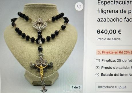 Starožitný ruženec z 19.stor., 