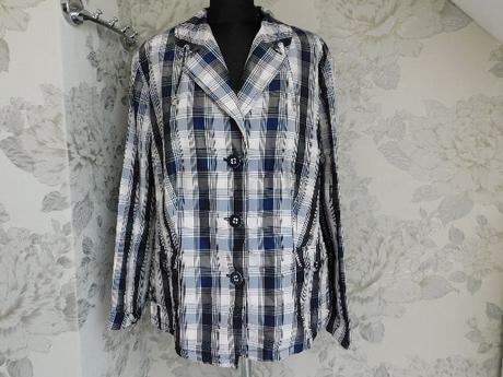 Damsky kvalitny karo blejzer/sako, 48