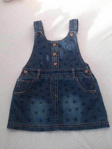 Riflové šaty s hviezdičkami, f&f,74