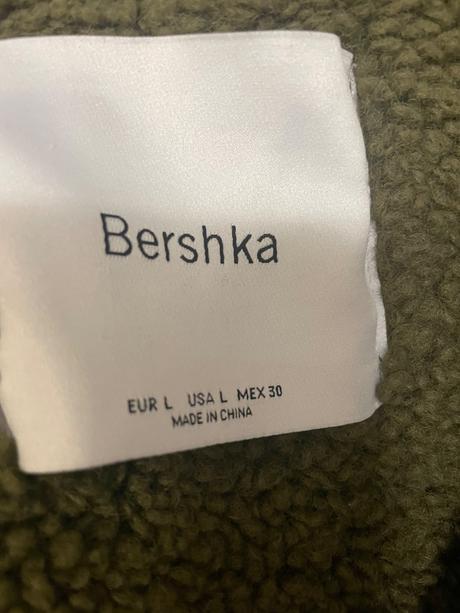 Krásna bershka bunda khaki, bershka,l