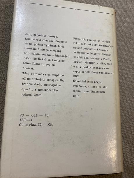 Krásna kniha šakal frederick forsyth, 