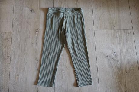 Legínky vrúbkované, h&m,92