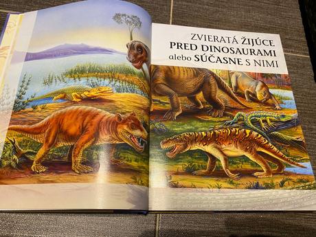 Nádherná kniha encyklopédia dinosaurov s výkladom,