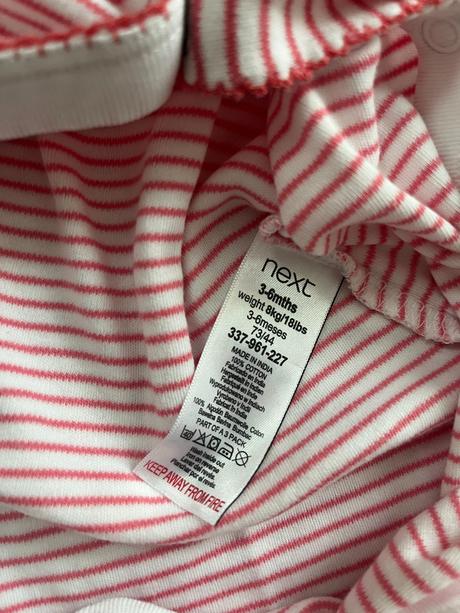 Pásikavý overal s jahôdkou, next,68