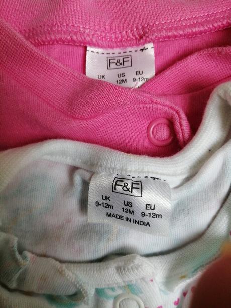 Overaly 2 ks na spanie vel. 9-12 mesiacov, f&f,74